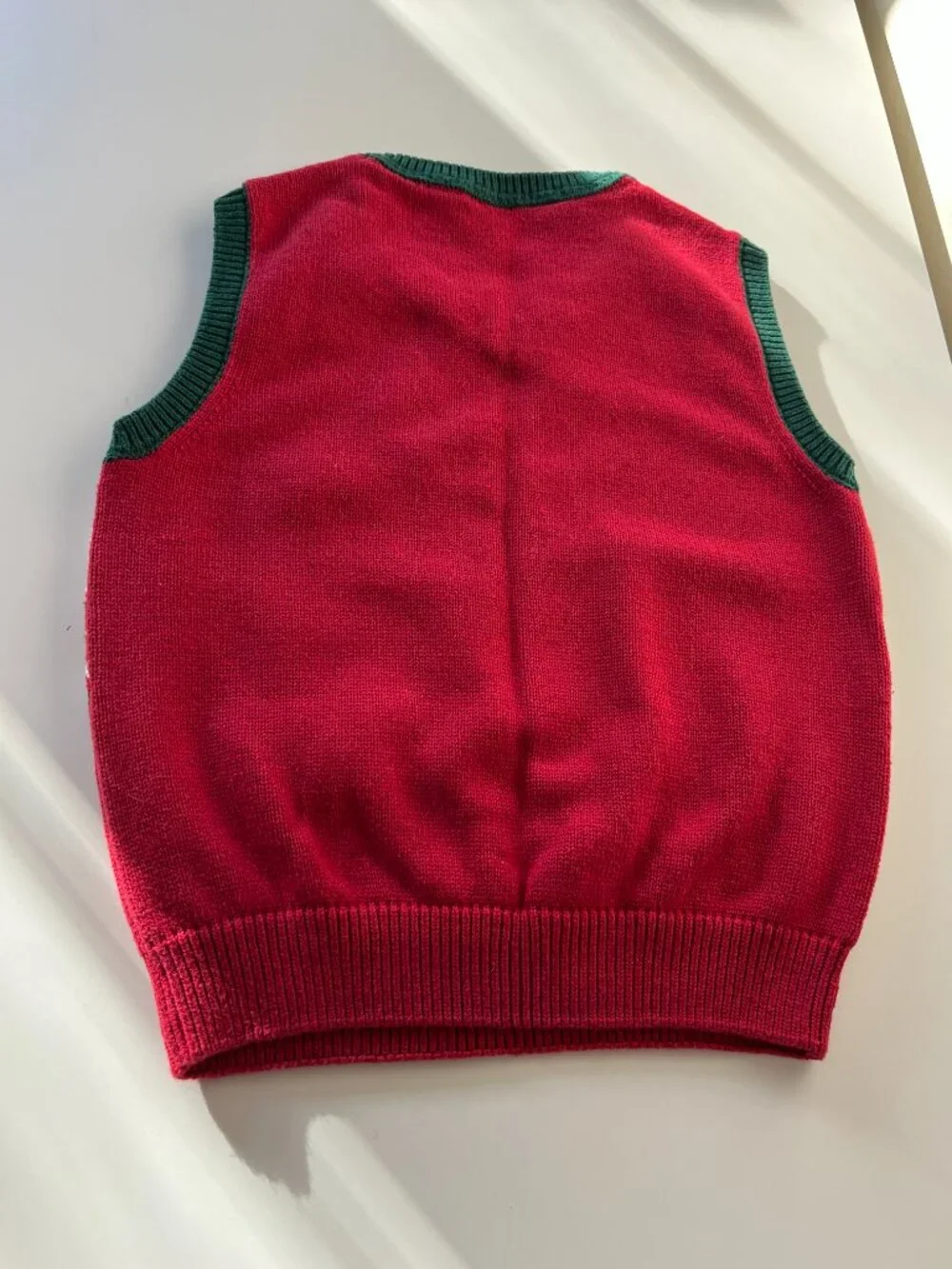 Gymboree Boy's Christmas Outfit, Gingerbread Pants, Tree Vest, White Shirt | 5T